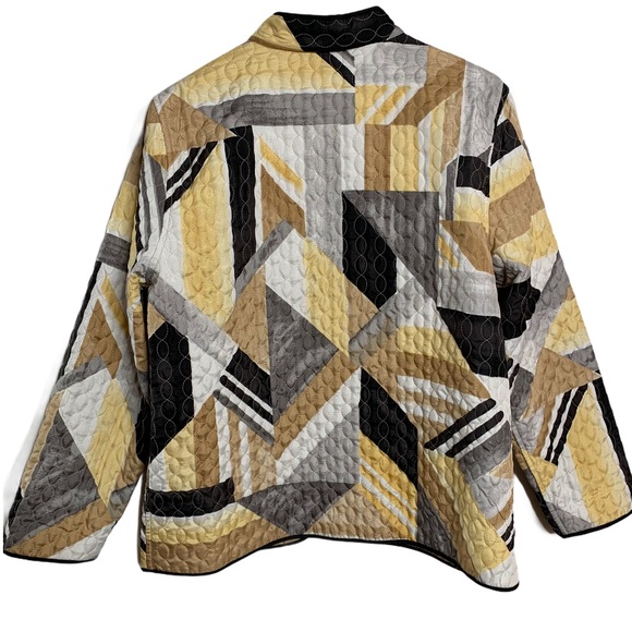 Abstract Lightly Quilted Jacket - Picture 2 of 3